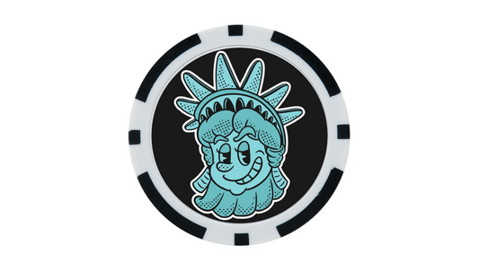 Lady Liberty Poker Chip Ball Marker